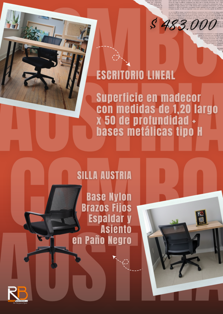combo de silla con escritorio en medellin antioquia colombia