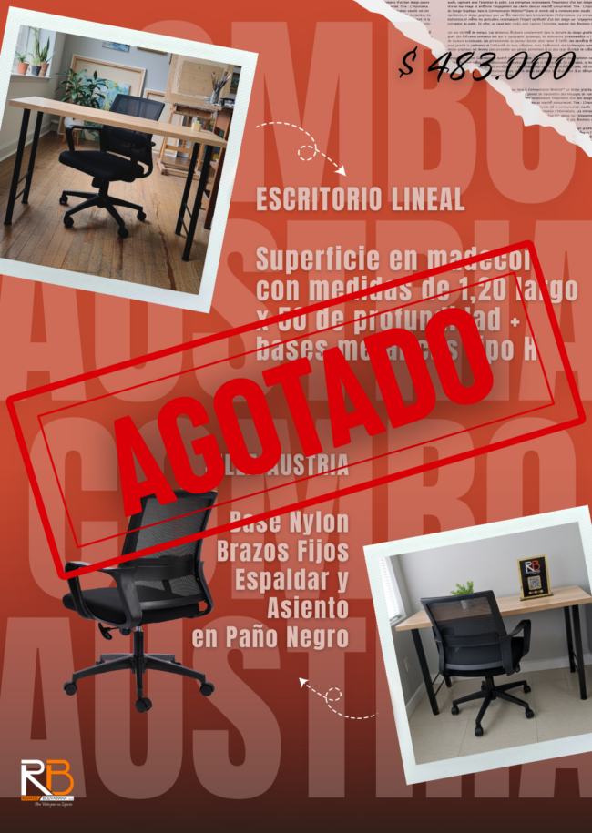 combo de silla con escritorio en medellin antioquia colombia