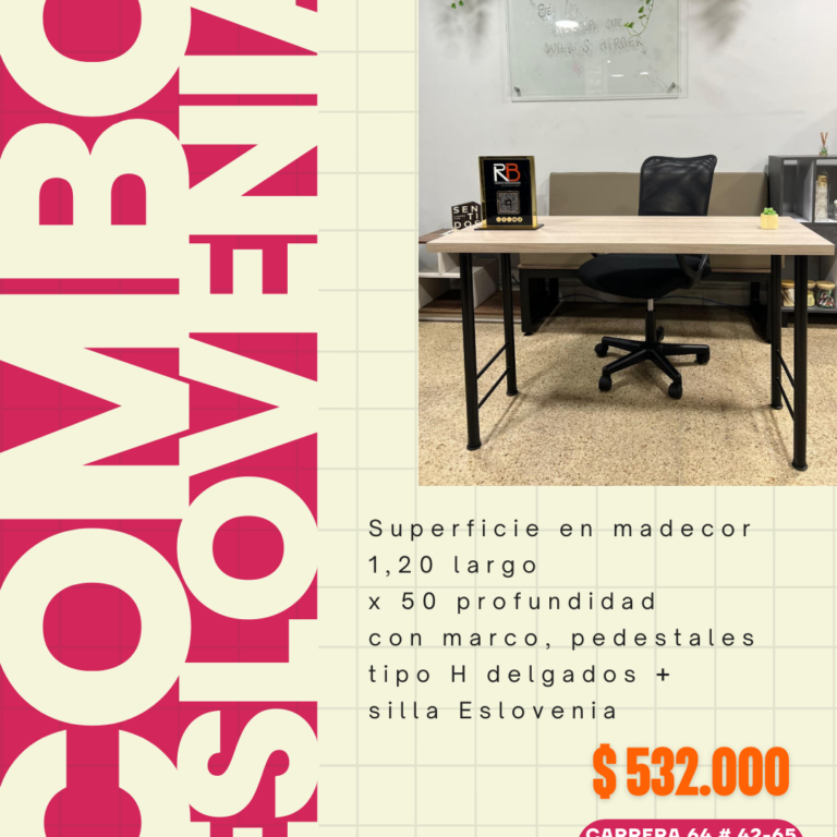 combo de silla con escritorio en medellin antioquia colombia